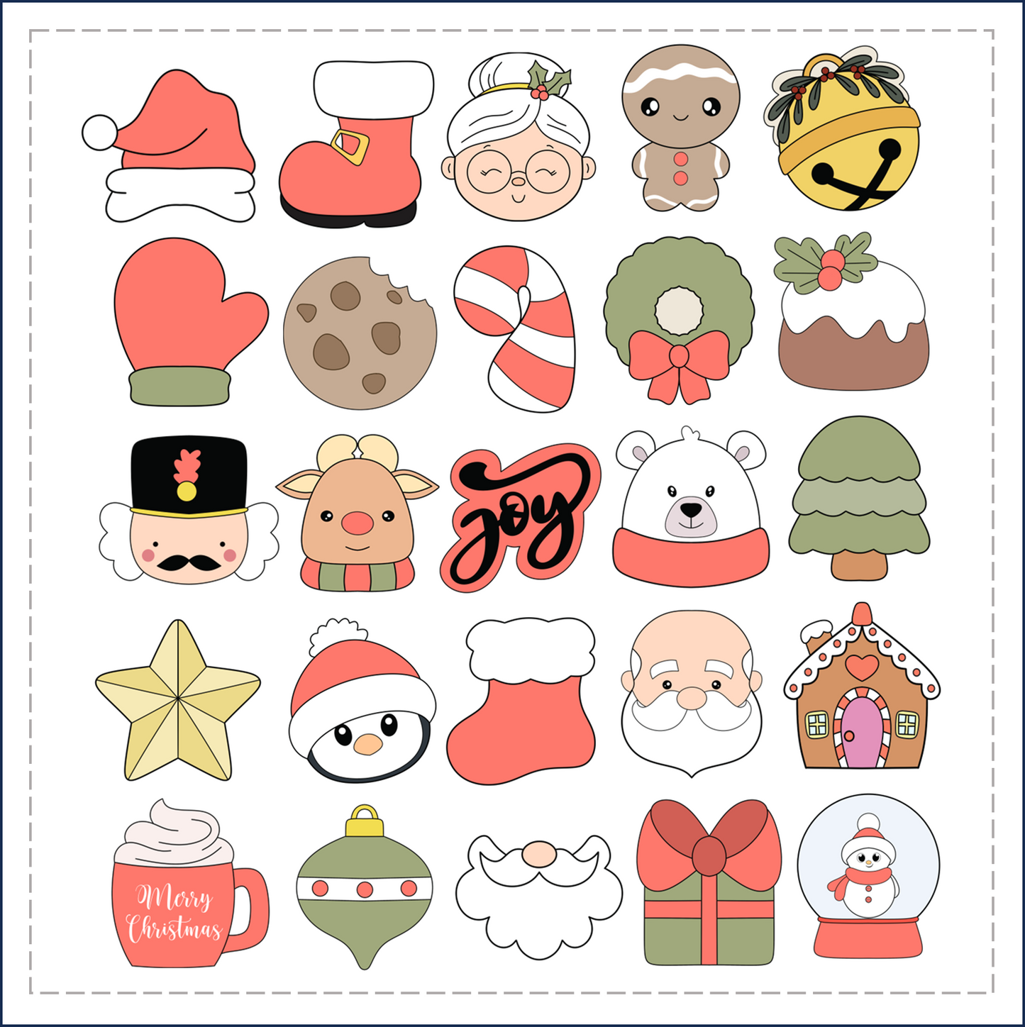 Advent Calendar - 25 Piece - 4.5cm