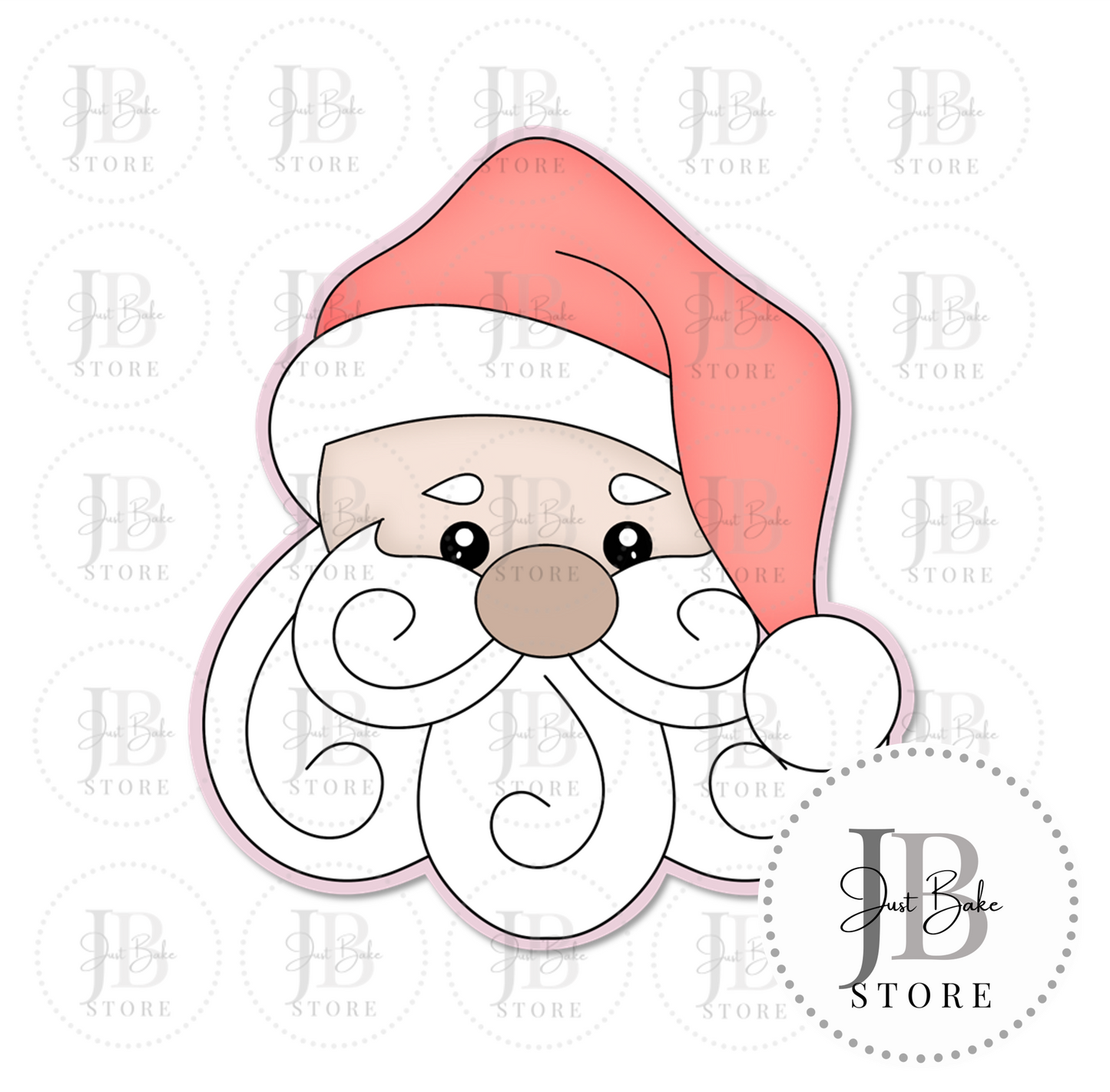 C0036 – Santa Face Cookie Cutter
