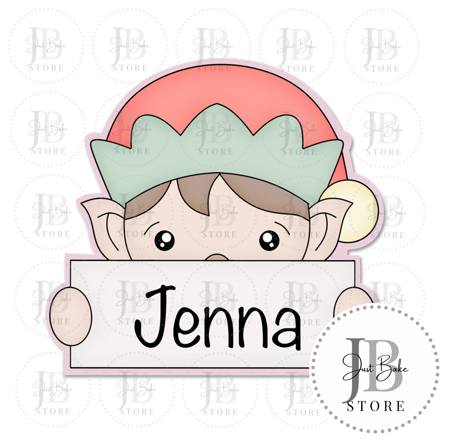 C0112 - Elf Plaque Cookie Cutter