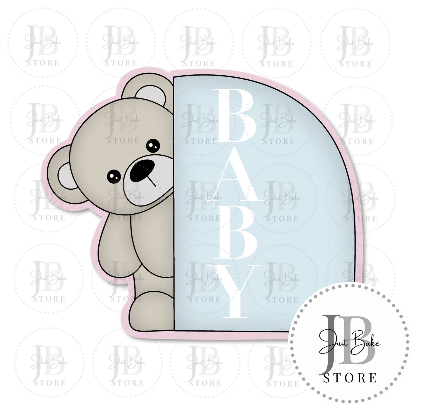 C0126 - Baby Bear Plaque Cookie Cutter