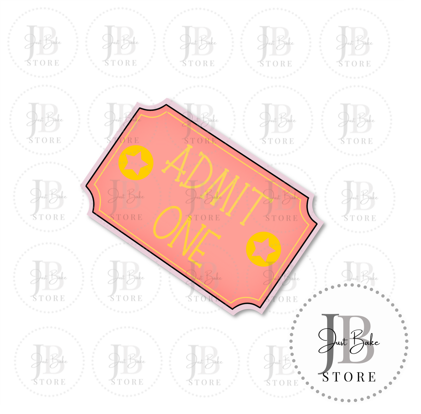 C0177 - Ticket Cookie Cutter