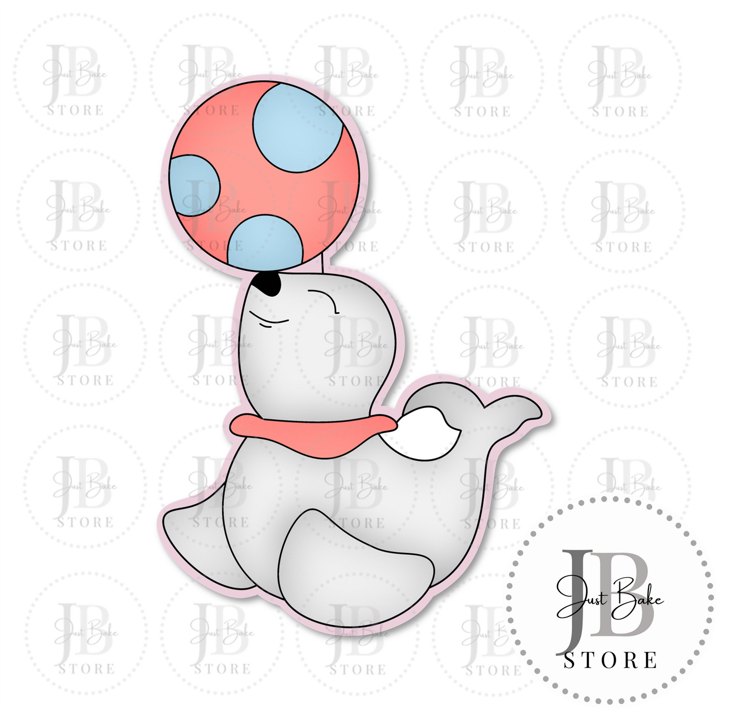 C0178 - Circus Seal Cookie Cutter