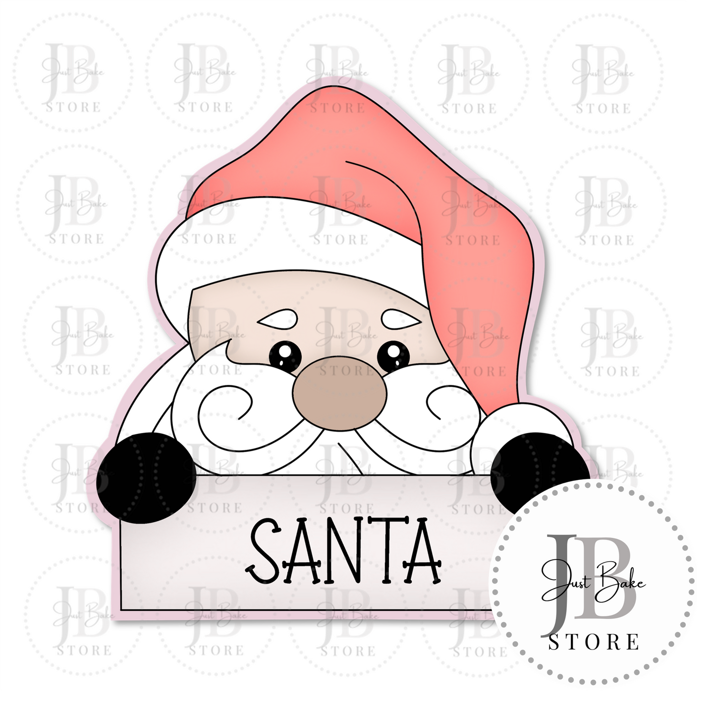 C0183 - Santa Plaque Cookie Cutter