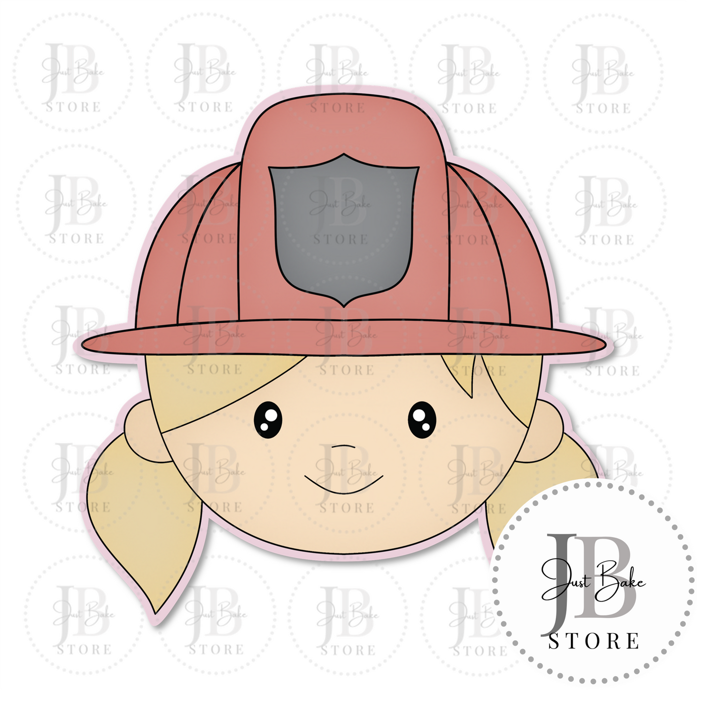 C0188 - Firefighter Girl Cookie Cutter