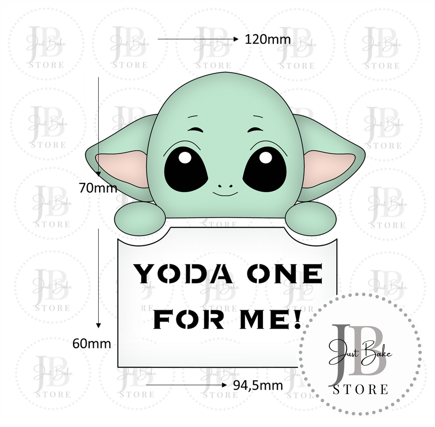C0267 - Yoda Valentines Cookie Cutter ( Plaque & Stencil Sold Separately )