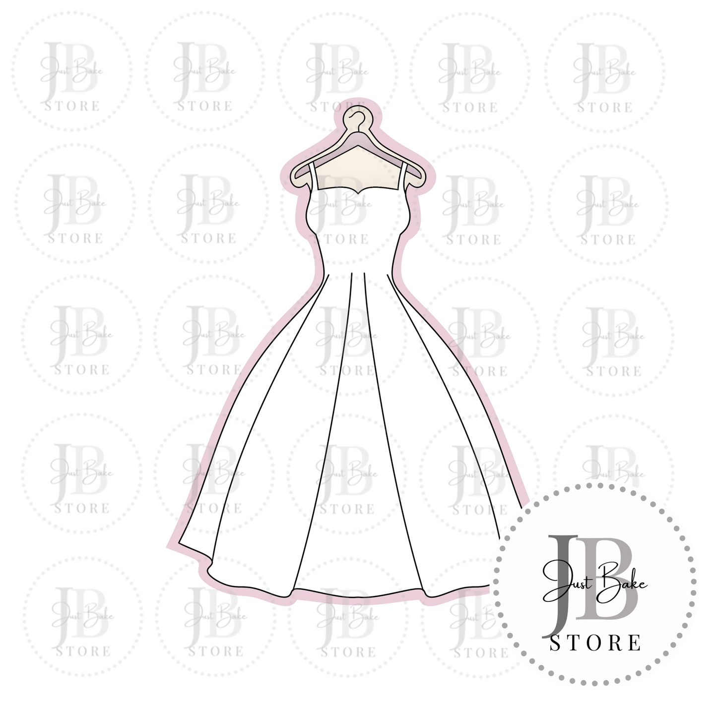 C0304 - Wedding Dress Cookie Cutter