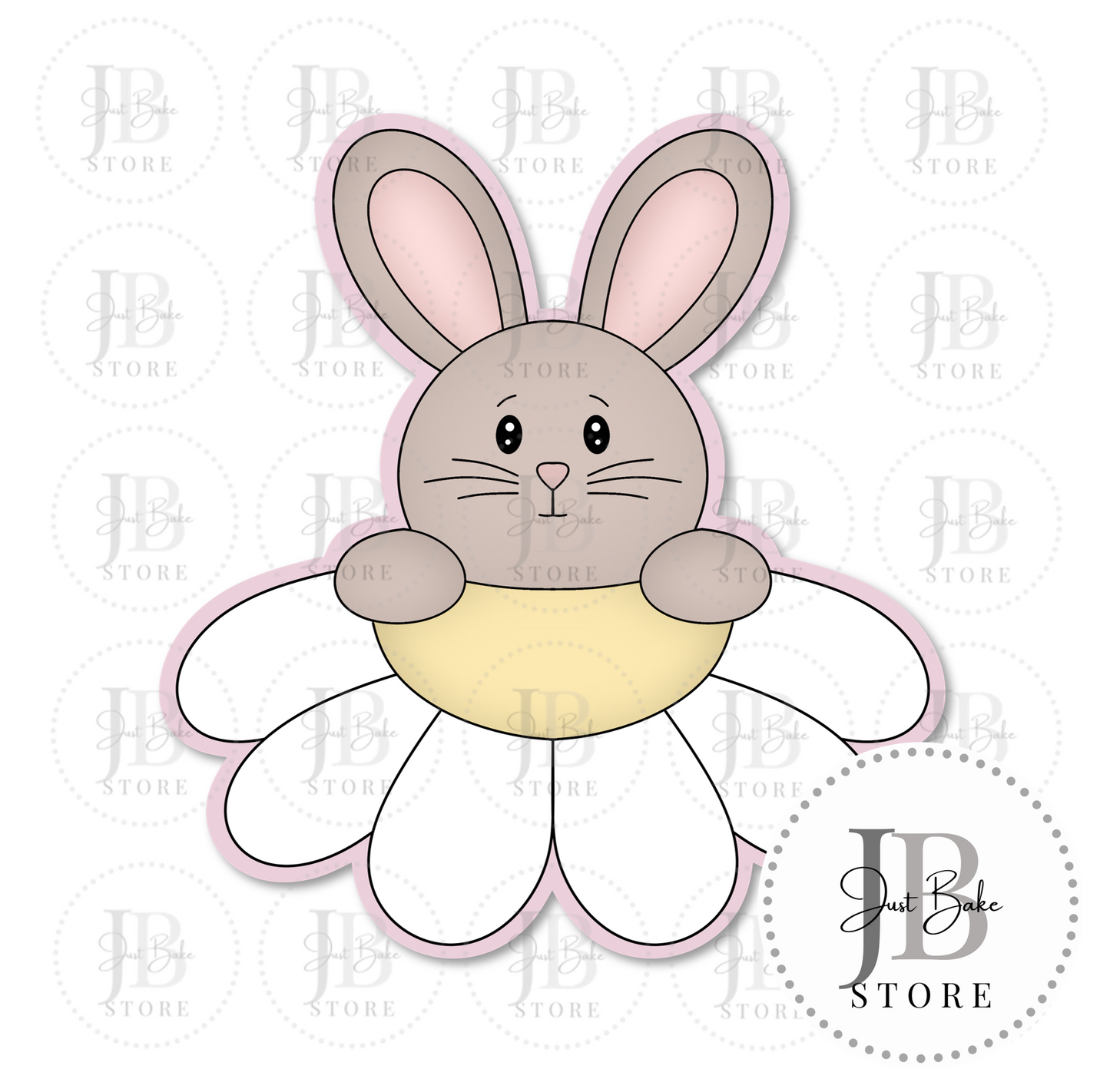 C0326 - Daisy Bunny Cookie Cutter