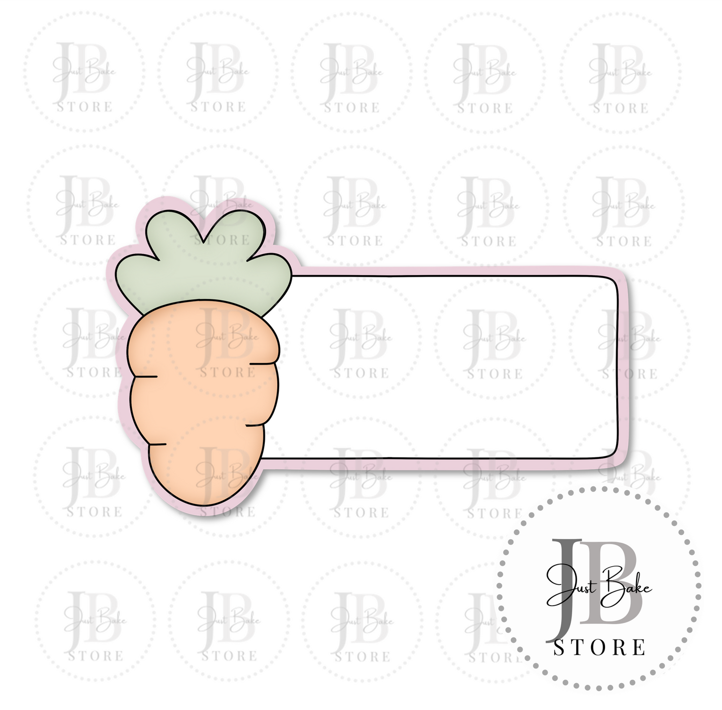 C0329 - Carrot Plaque Cookie Cutter