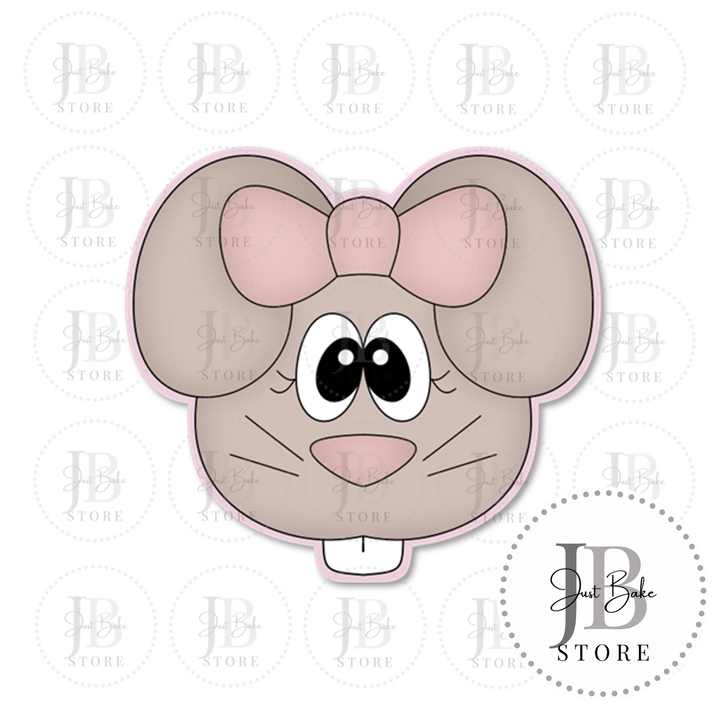 C0333 - Bunny Girl Face Cookie Cutter