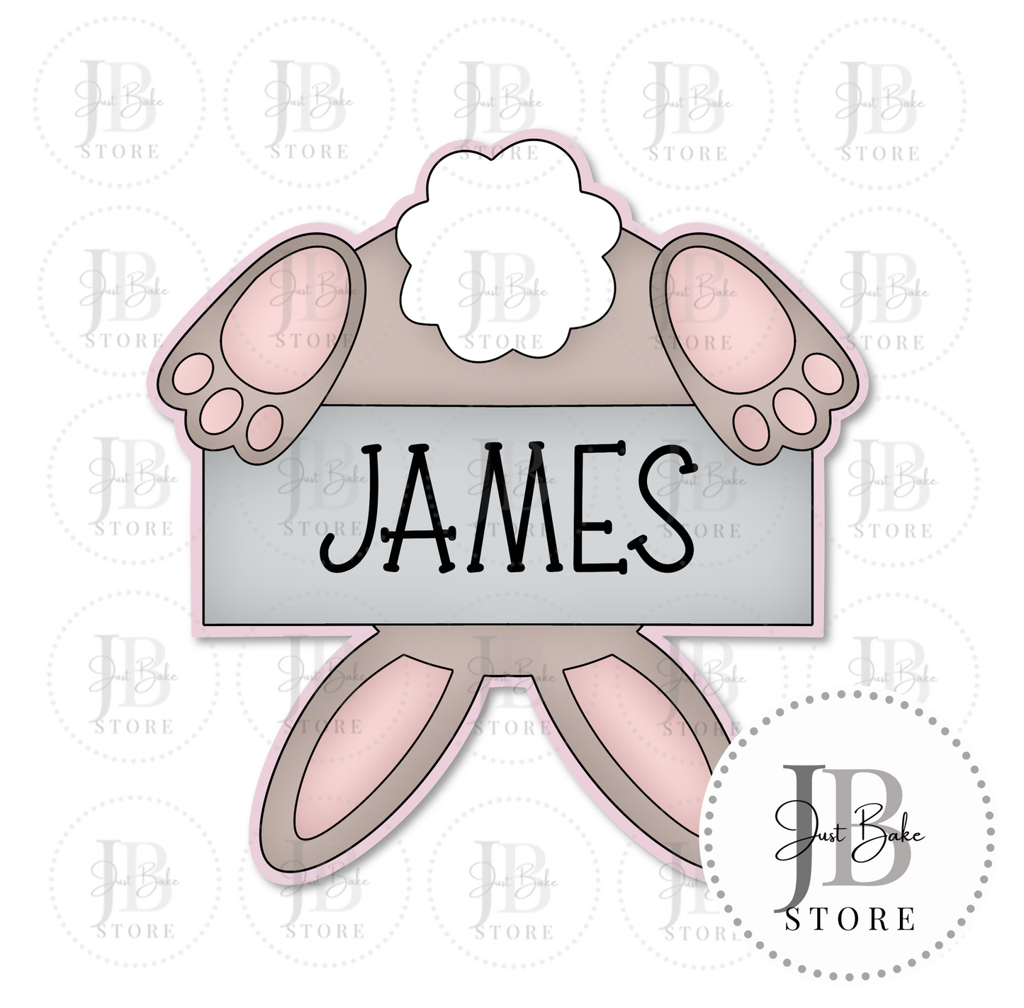 C0381 - Bunny Plaque Cookie Cutter