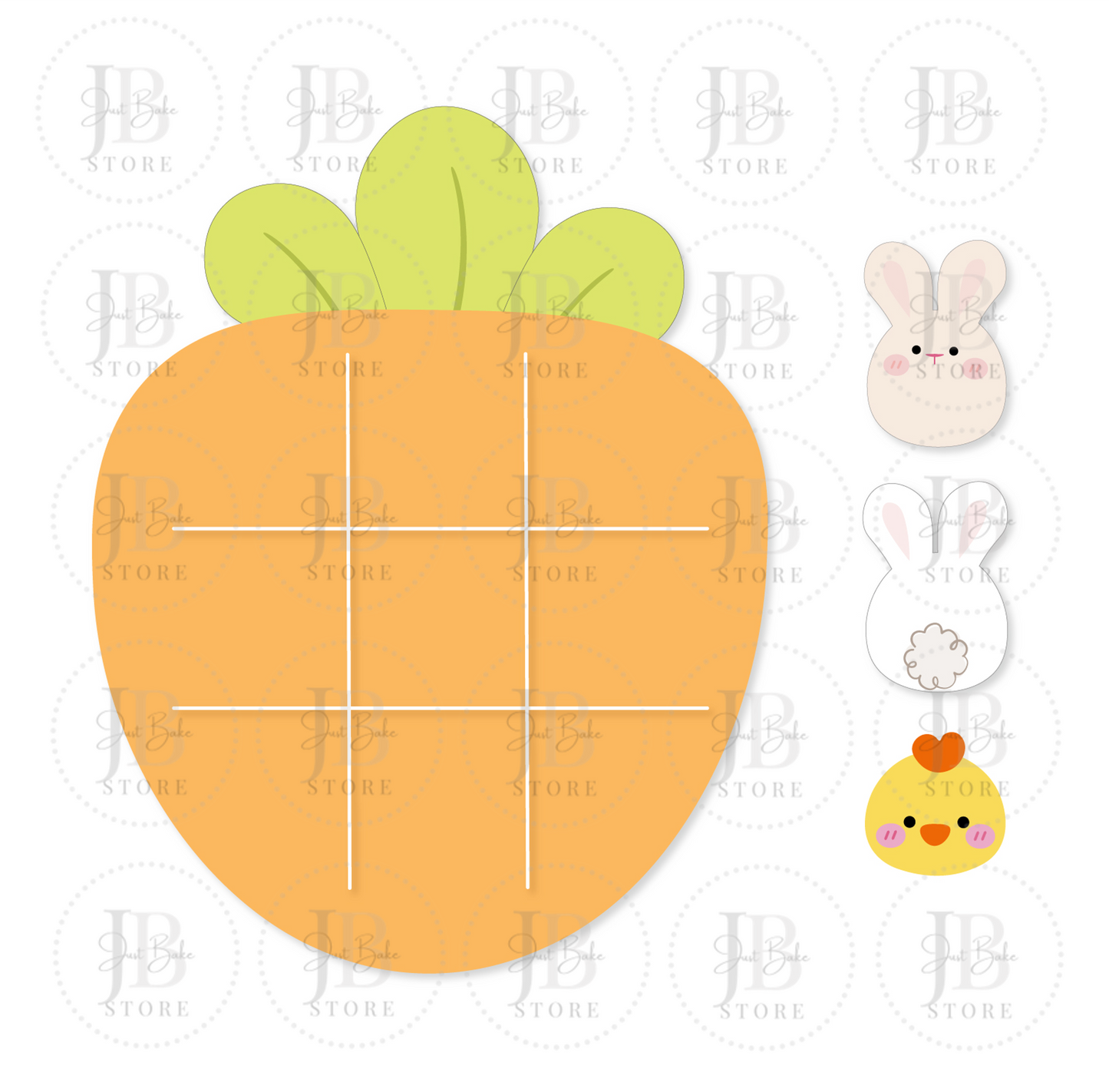 C0386 - Carrot Tic Tac Toe Cutter