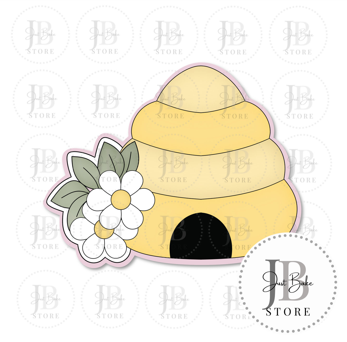 C0420 - Floral Beehive Cookie Cutter