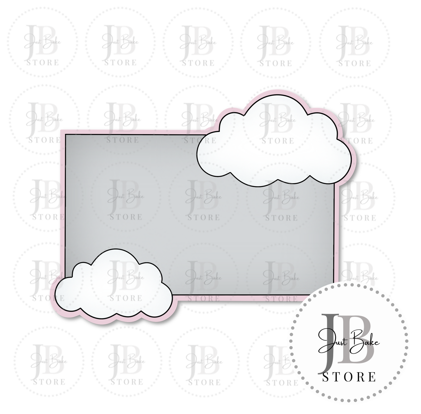 C0488 - Cloud Plaque Cookie Cutter