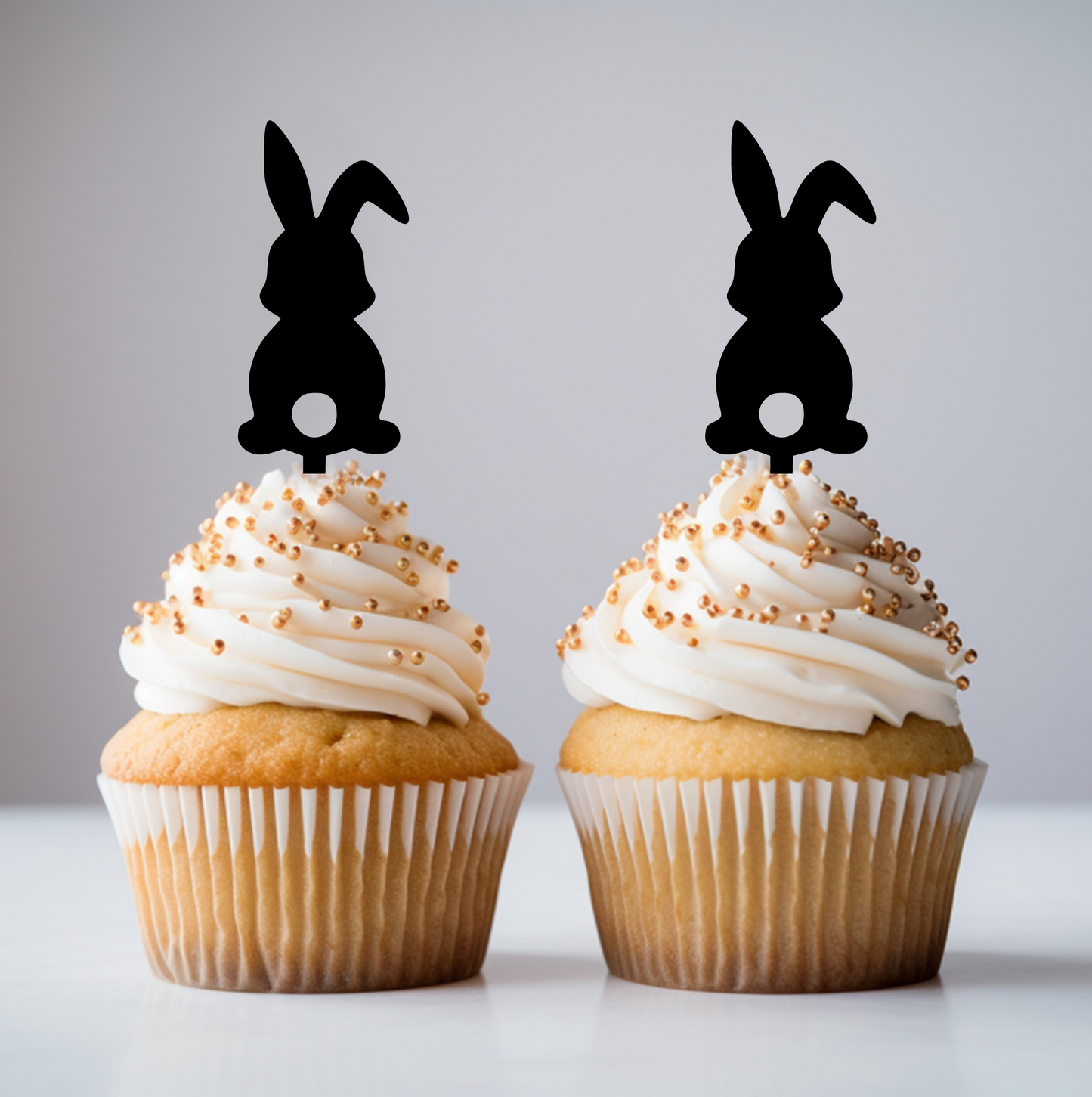 CUPCAKE015 - Bunny Cupcake Topper