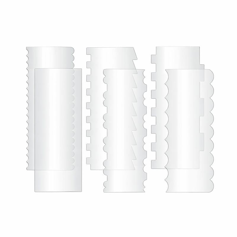 STOCK26 - 6 PIECE ACRYLIC SCRAPERS