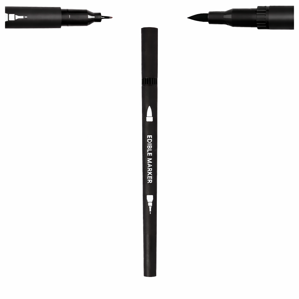 JB5000 – 1 Piece Black Edible Marker/Pen - Fine Tip on One Side