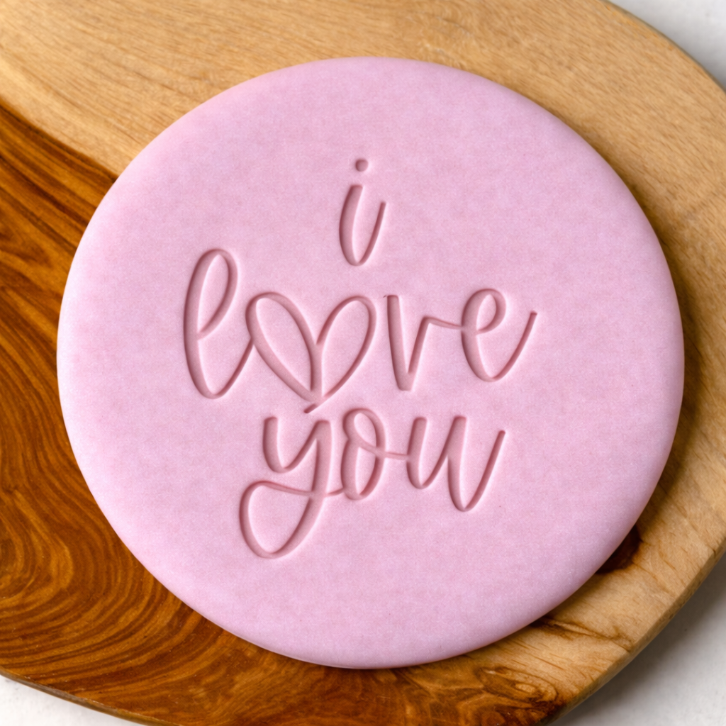 747. I Love You Fondant Stamp