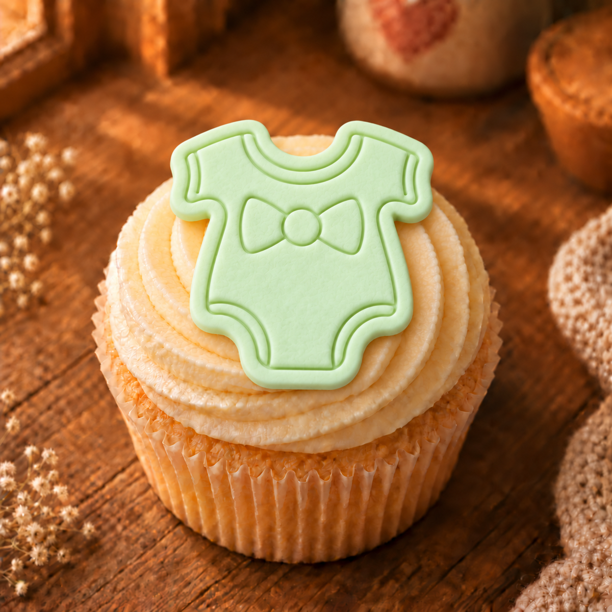 1017. Baby Onesie Cupcake Cutter and Stamp