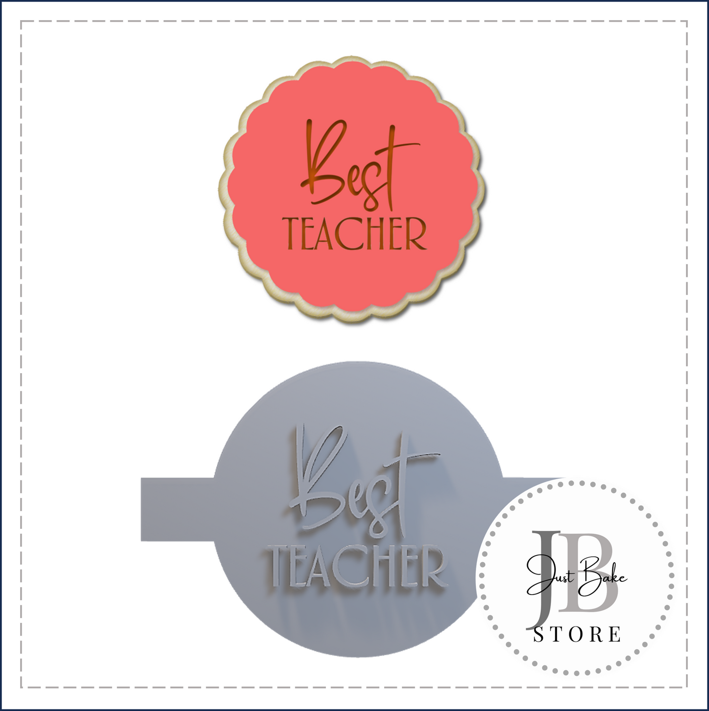 FONDANTSTAMP0046 - BEST TEACHER STAMP