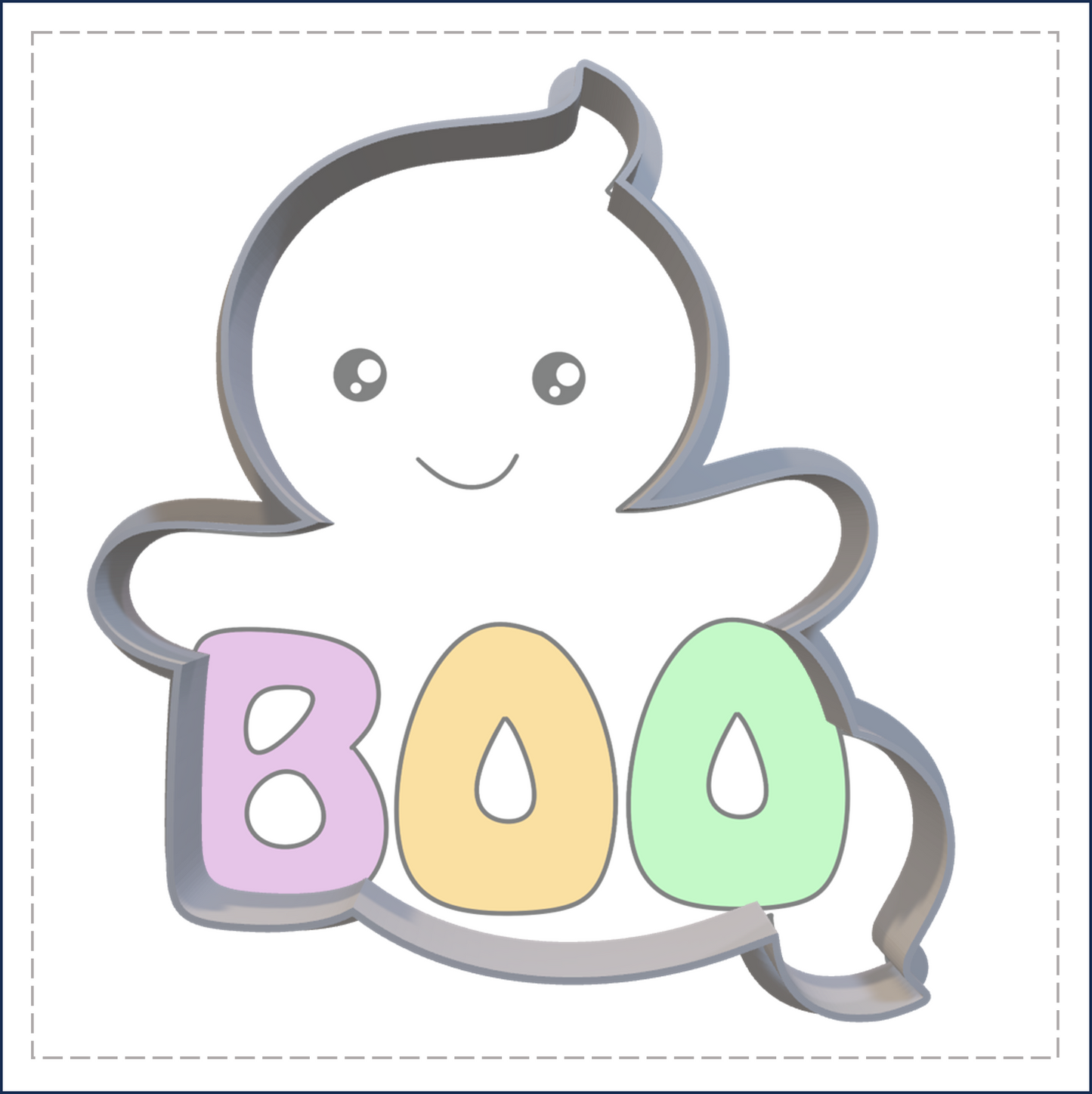 J140 - BOO GHOST COOKIE CUTTER