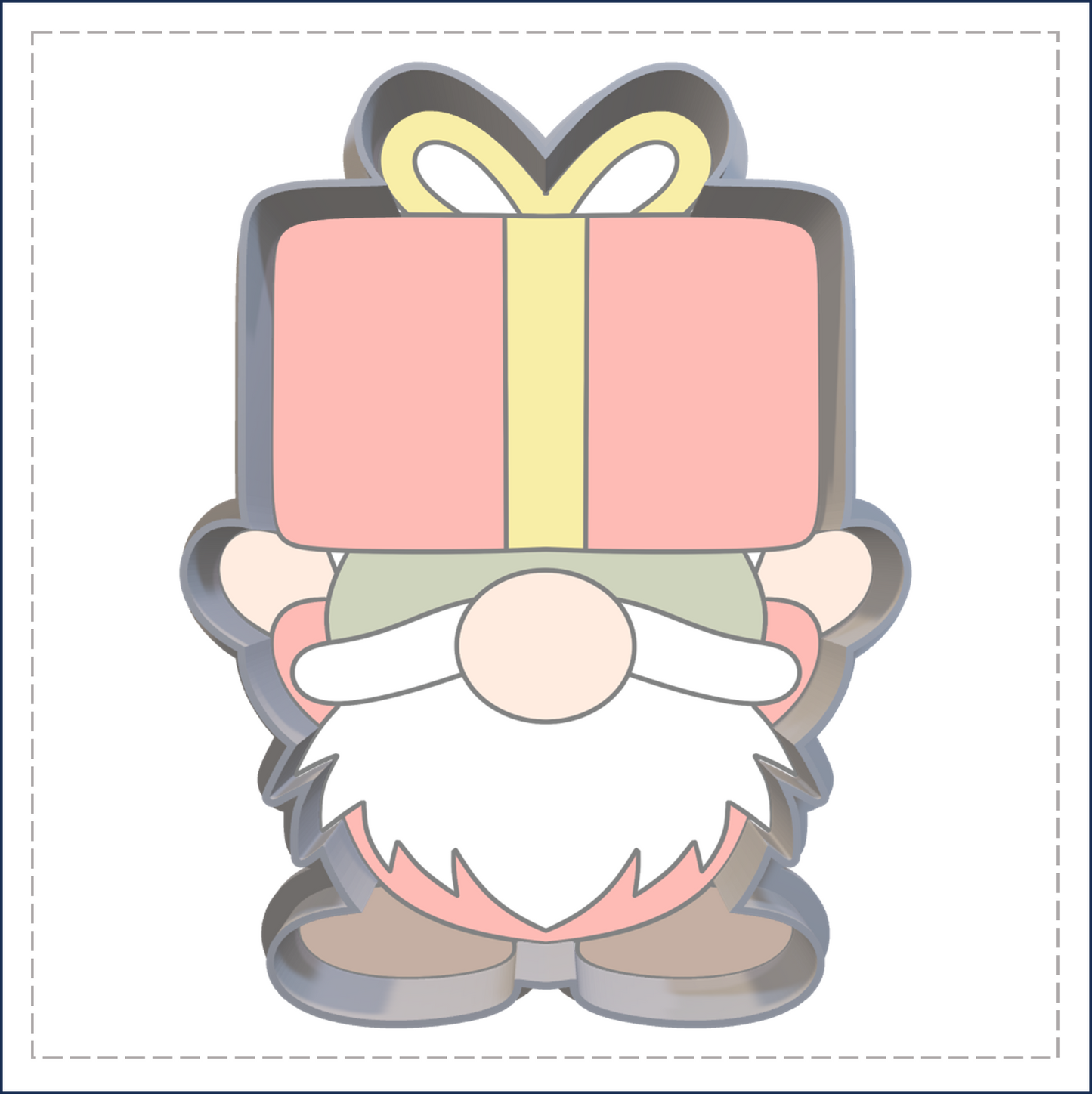 J160 - CHRISTMAS GNOME COOKIE CUTTER