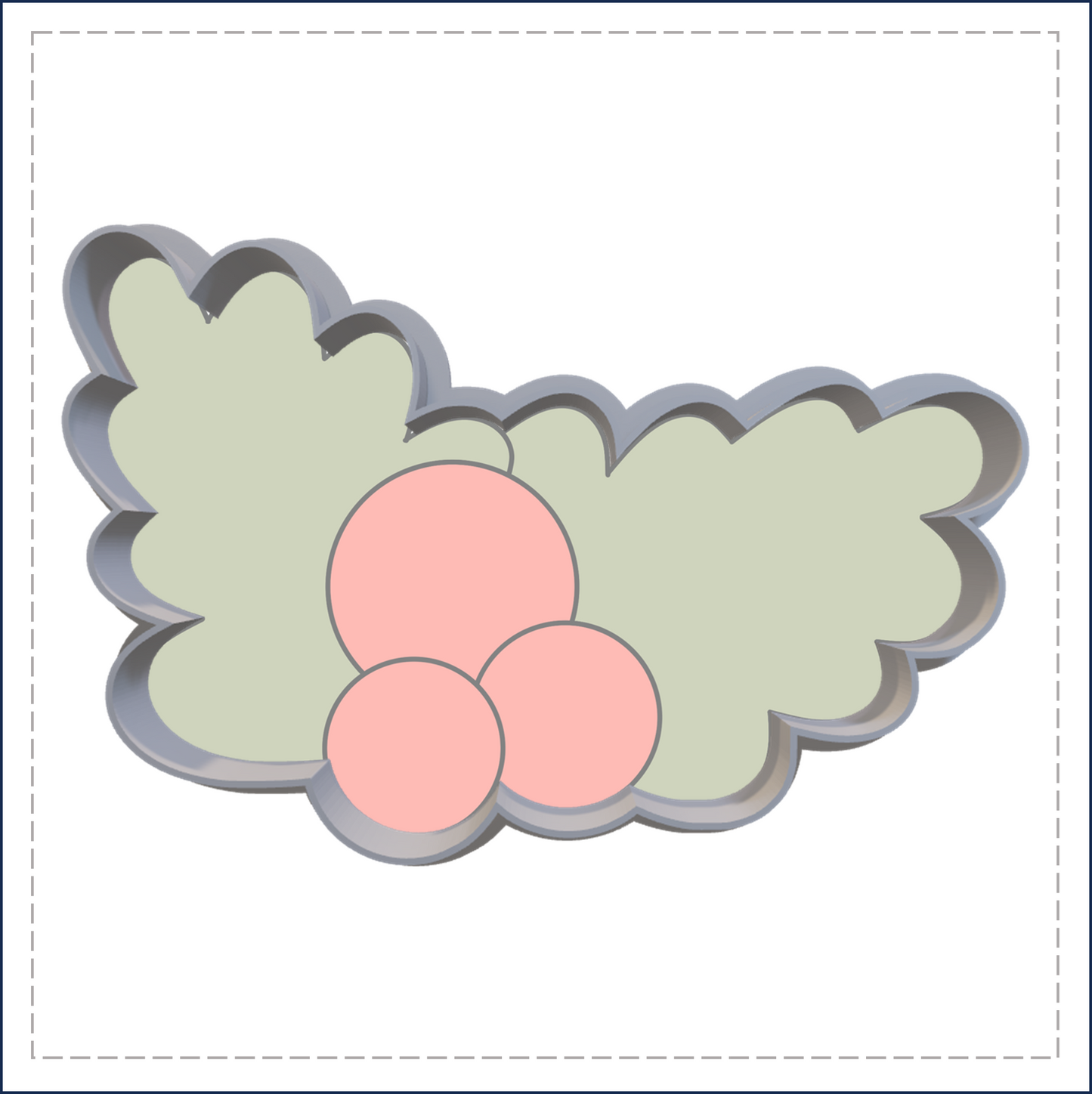 J164 - HOLLY LEAF COOKIE CUTTER