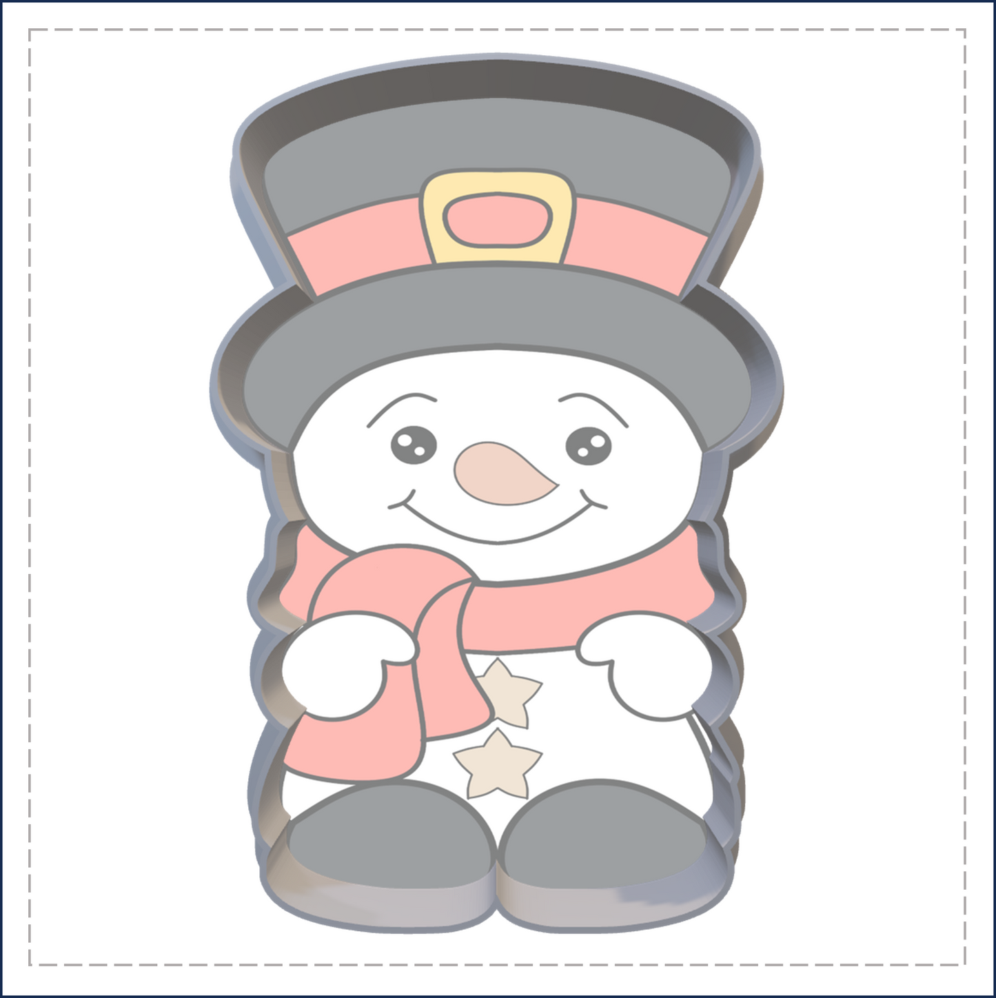 J177 - SNOWMAN COOKIE CUTTER