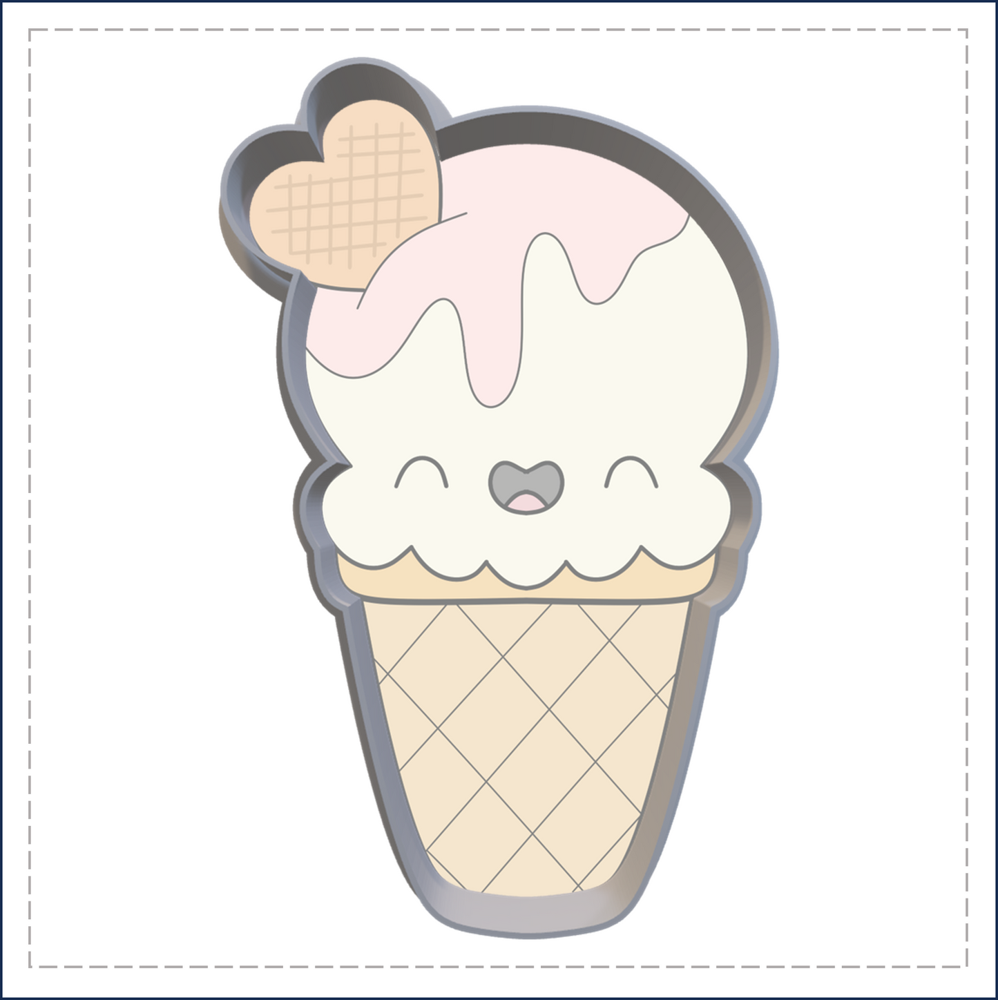 J219 - ICE CREAM & DESERT COOKIE CUTTER