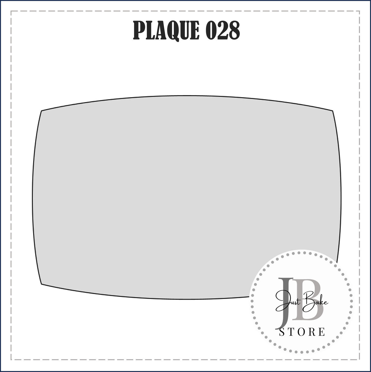 J328 - PLAQUE 028 COOKIE CUTTER