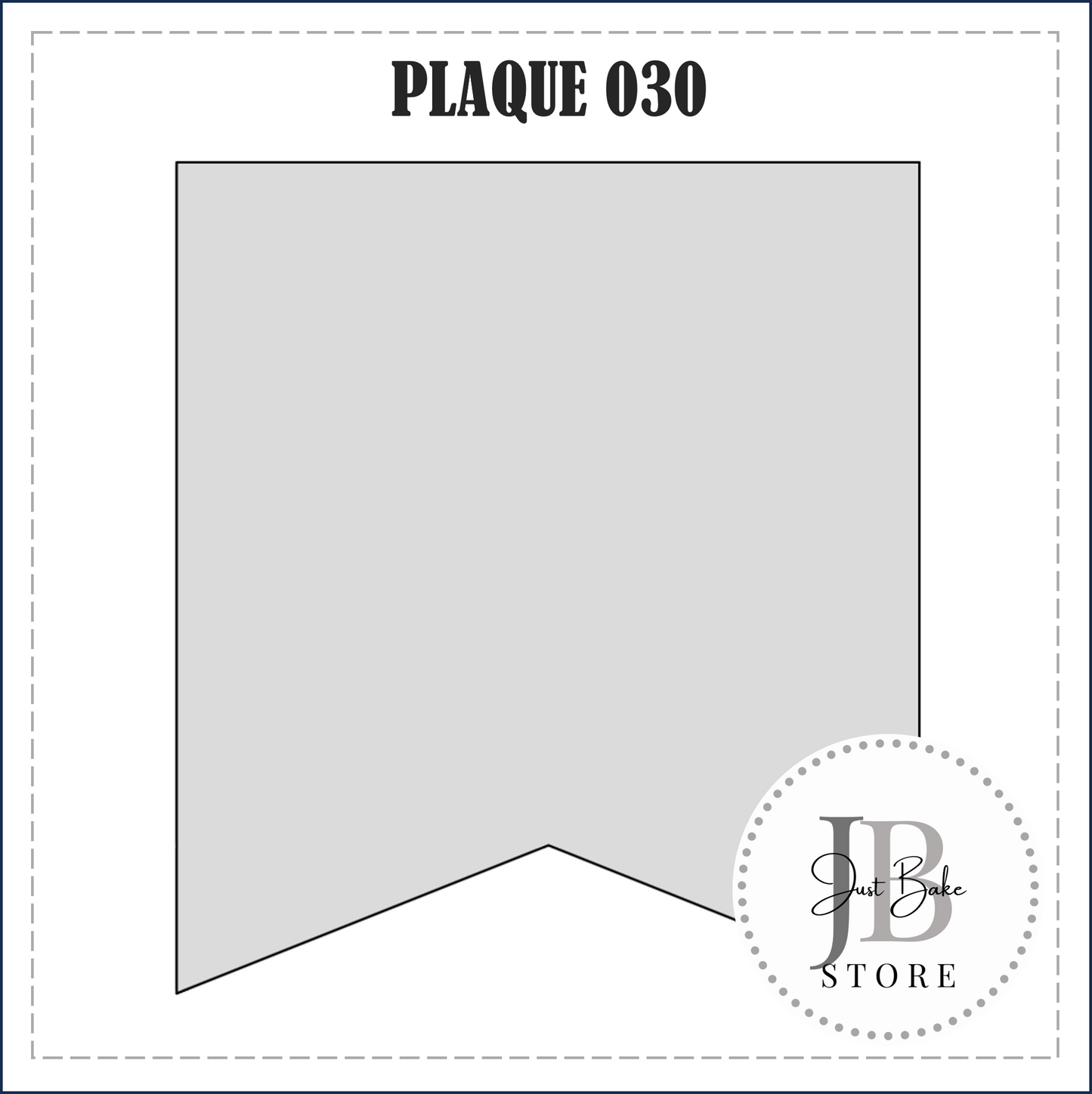 J330 - PLAQUE 030 (BUNTING/FLAG) COOKIE CUTTER