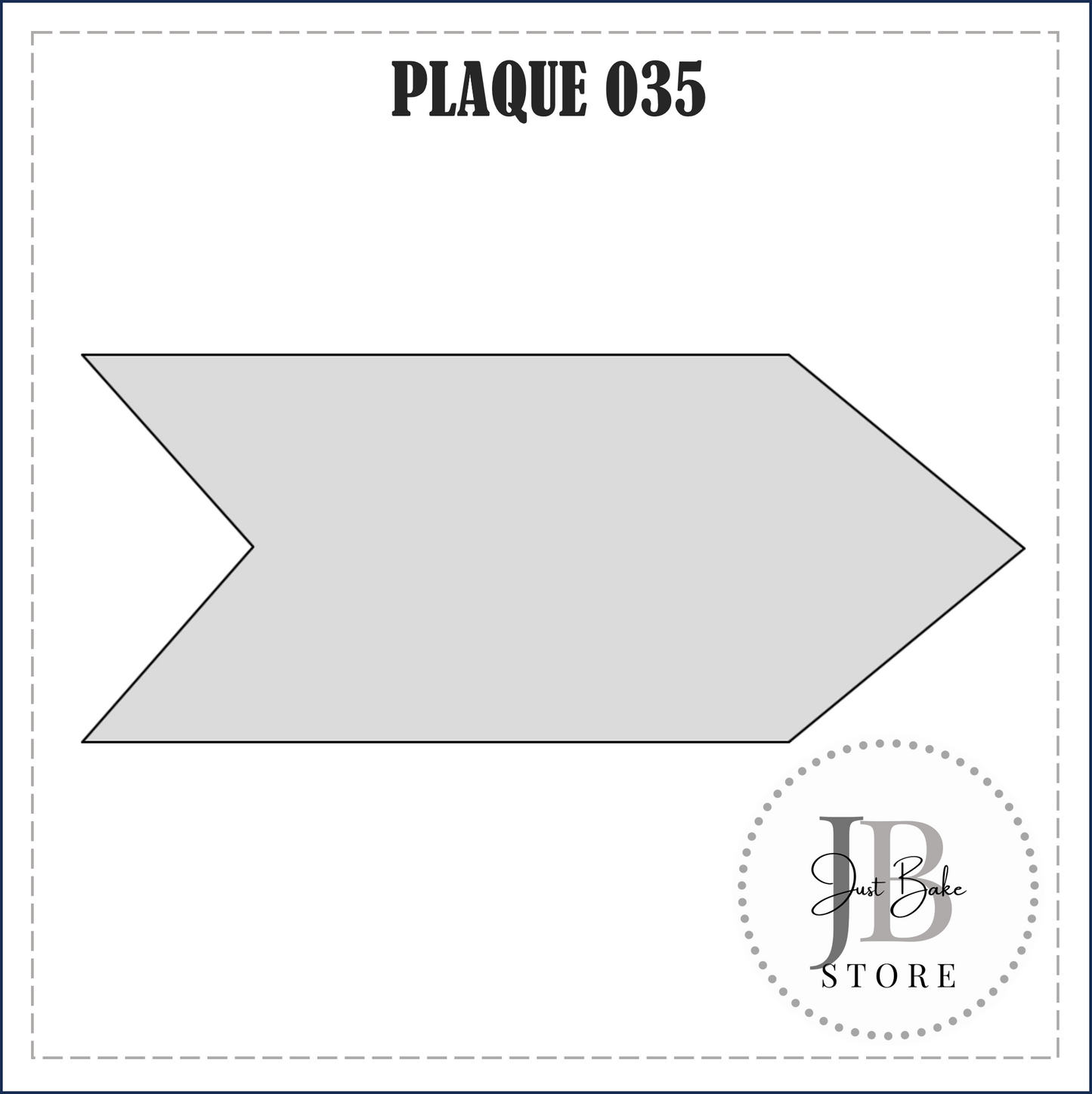 J332 - PLAQUE 035 COOKIE CUTTER
