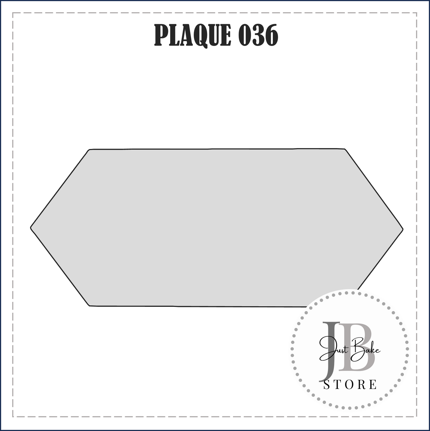 J333 - PLAQUE 036 COOKIE CUTTER