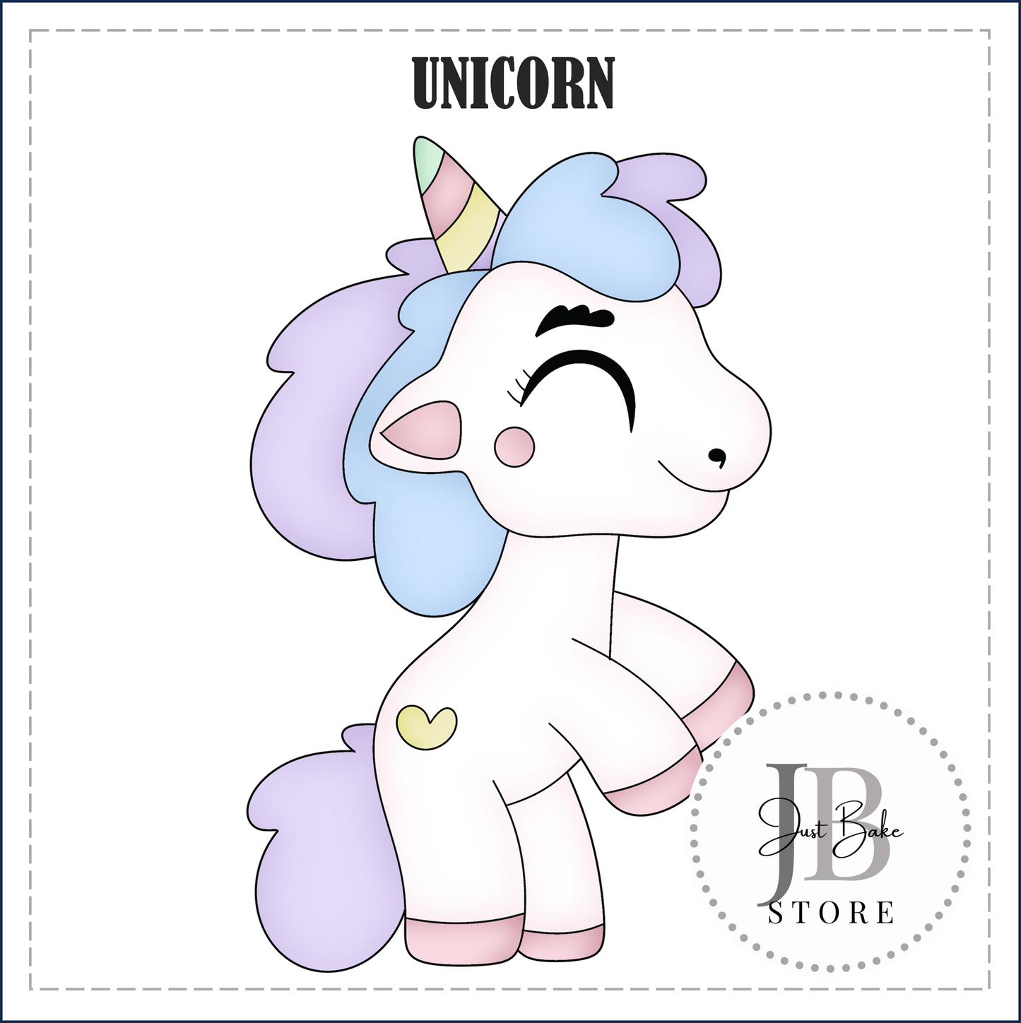 J355 - UNICORN COOKIE CUTTER