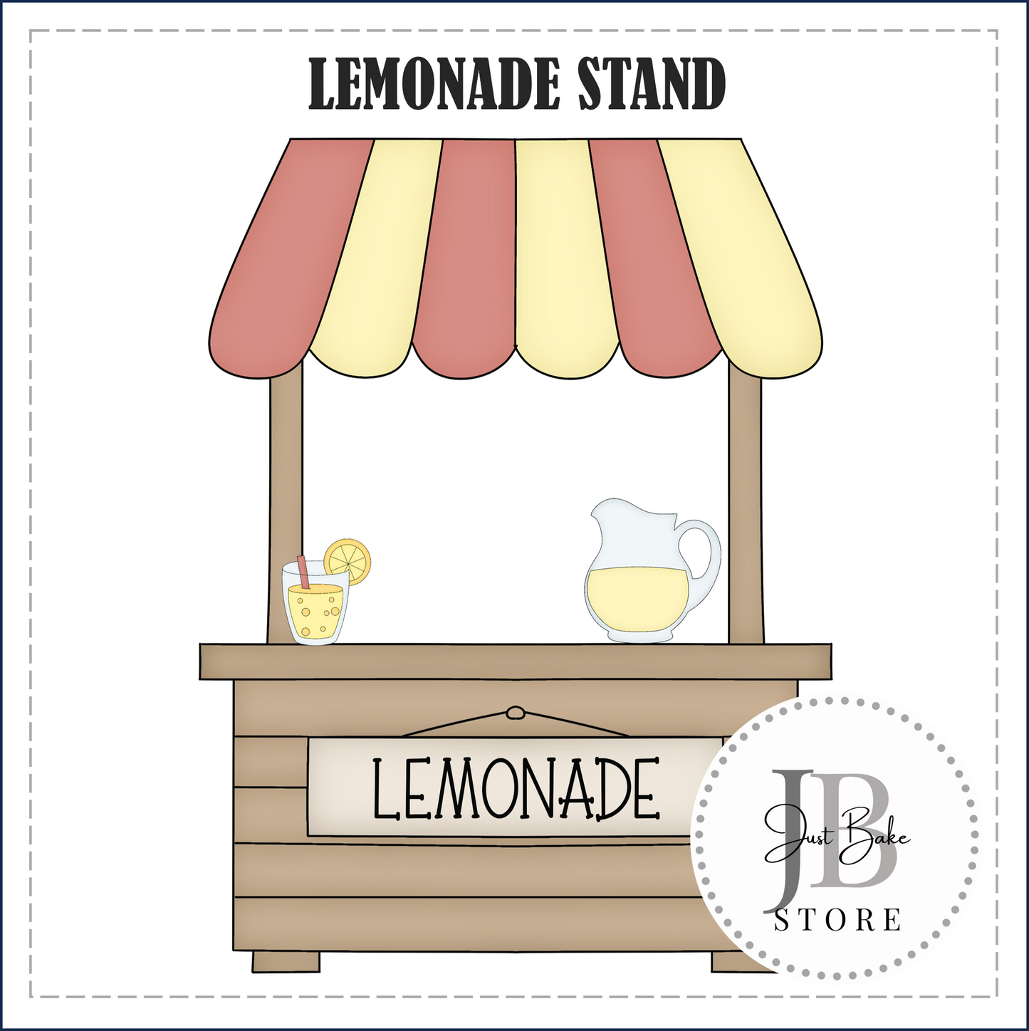 J369 - LEMONADE STAND COOKIE CUTTER