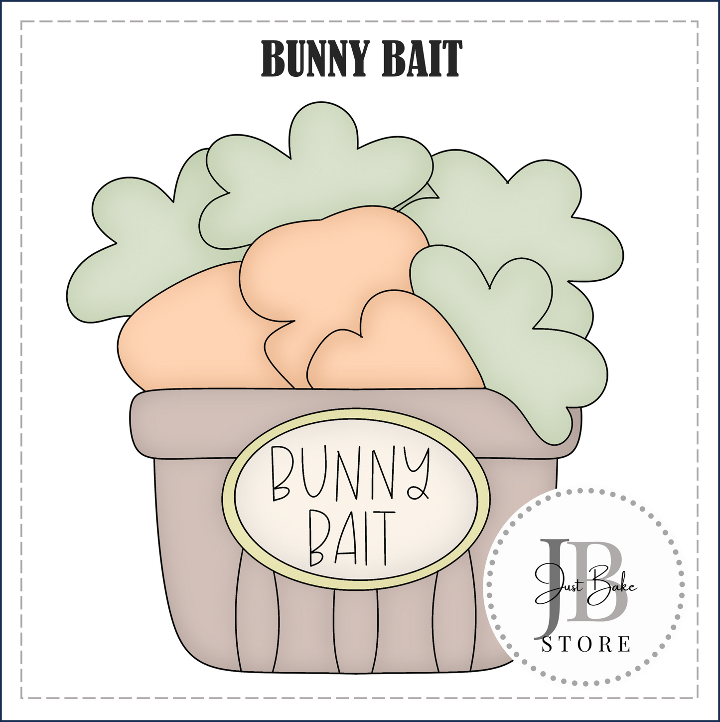 J402 - BUNNY BAIT COOKIE CUTTER