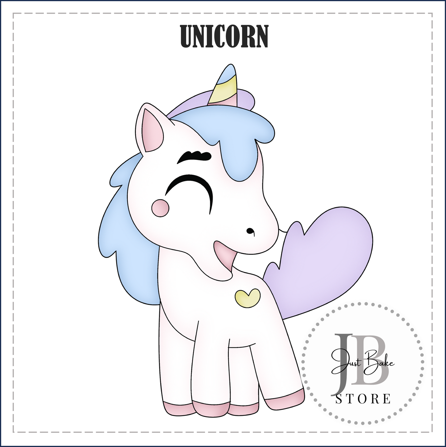 J421 - UNICORN COOKIE CUTTER