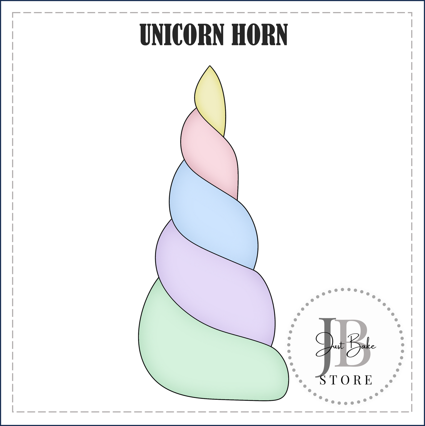 J422 - UNICORN HORN COOKIE CUTTER