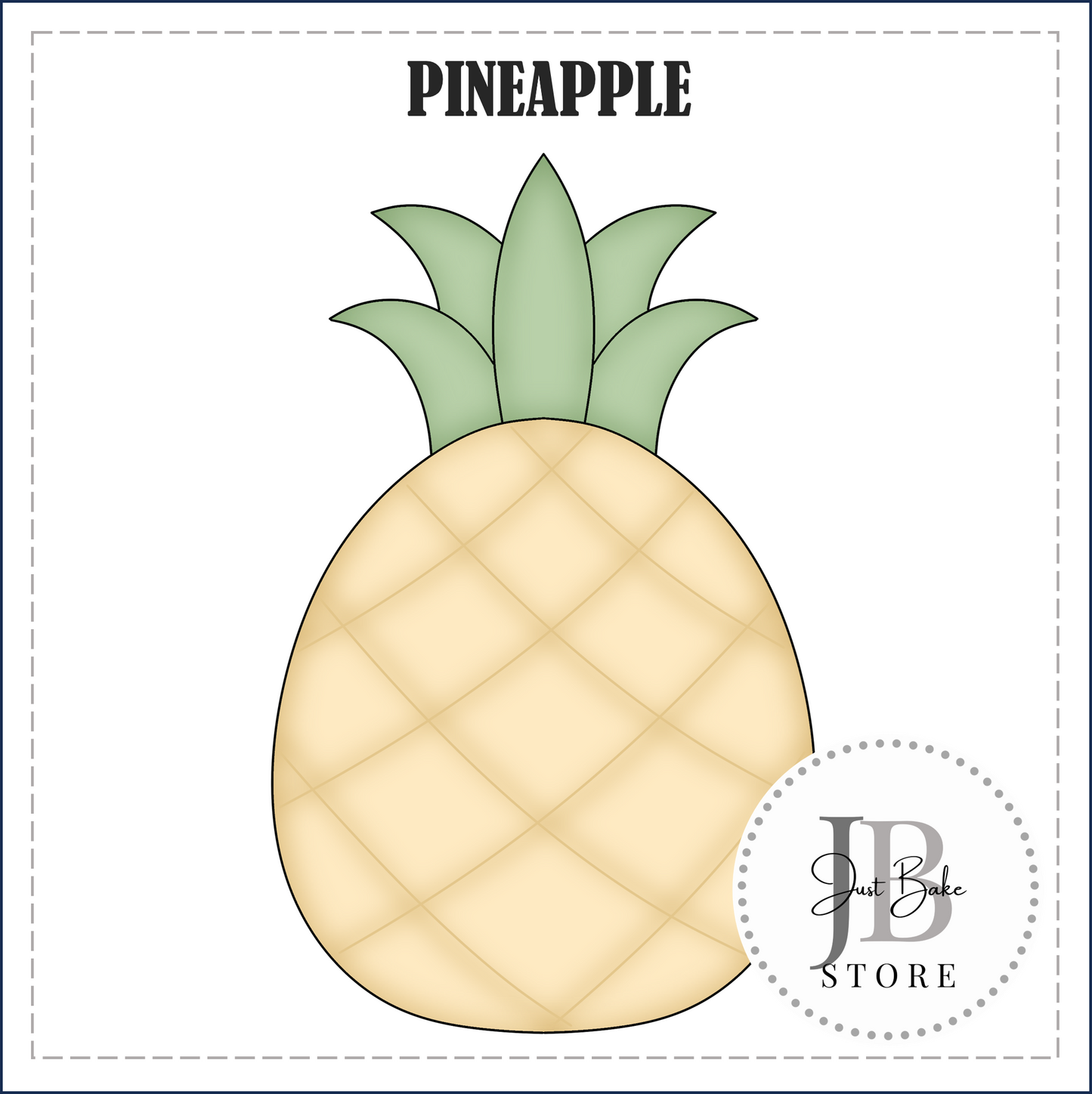 J424 - PINEAPPLE COOKIE CUTTER