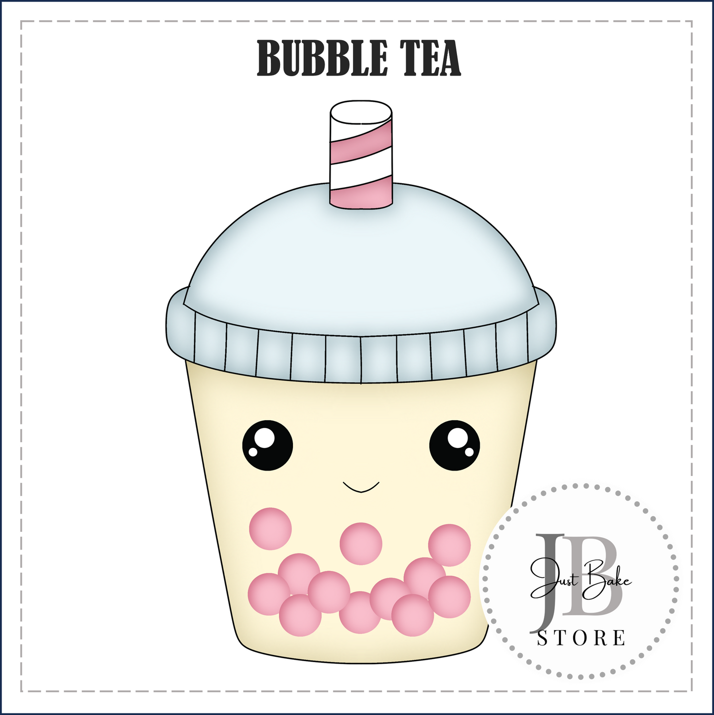 J434 - BUBBLE TEA COOKIE CUTTER