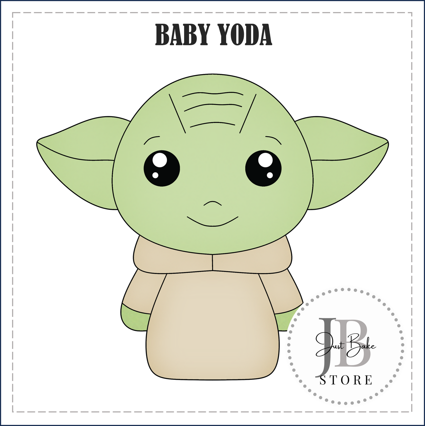 J462 - BABY YODA COOKIE CUTTER