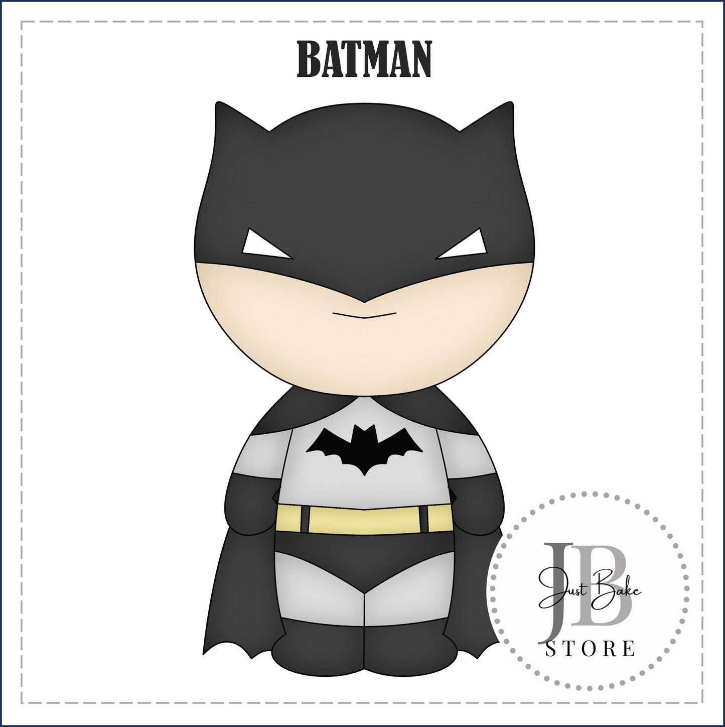 J463 - BATMAN SUPER HERO COOKIE CUTTER