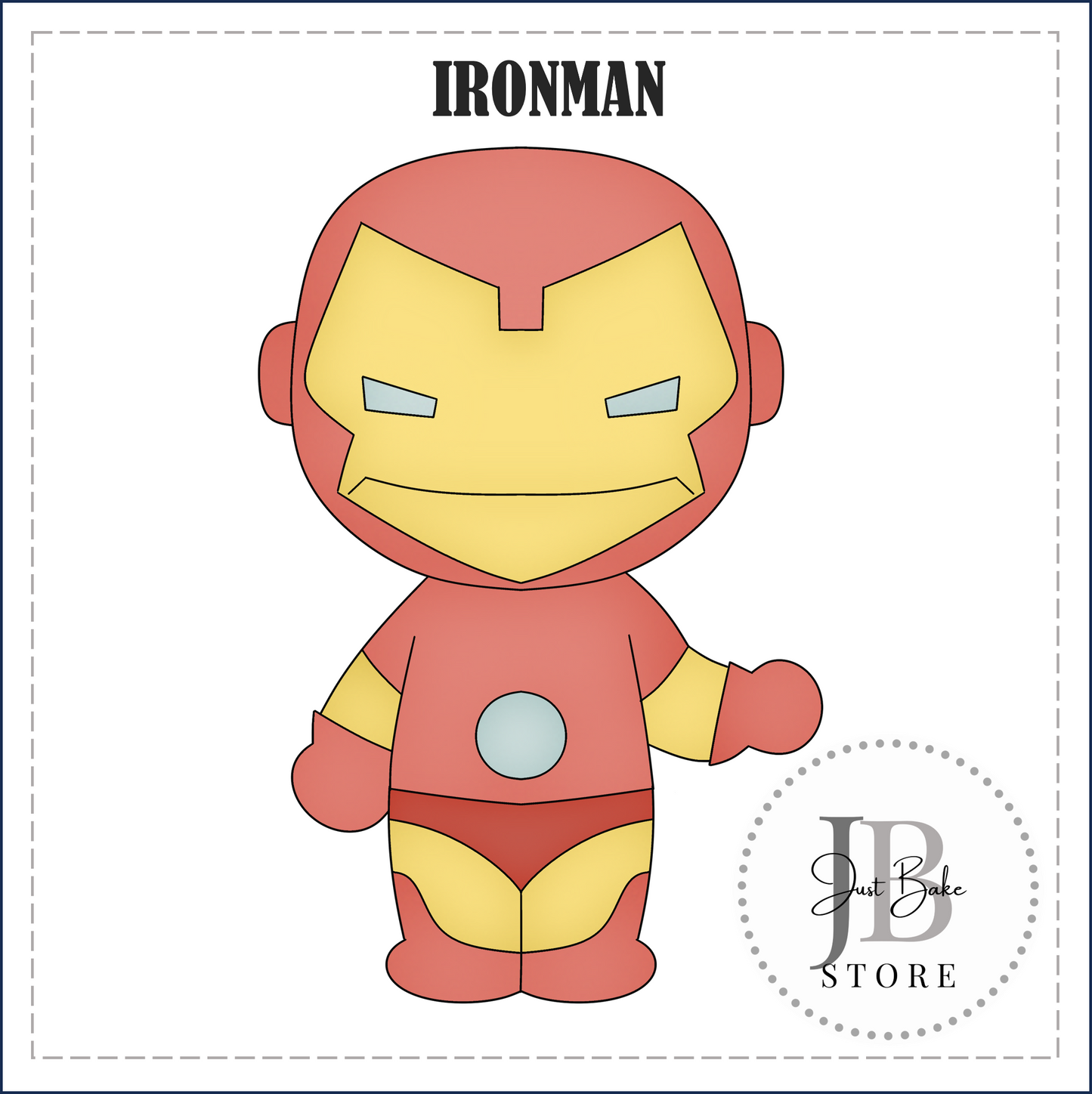 J465 - IRONMAN SUPER HERO COOKIE CUTTER