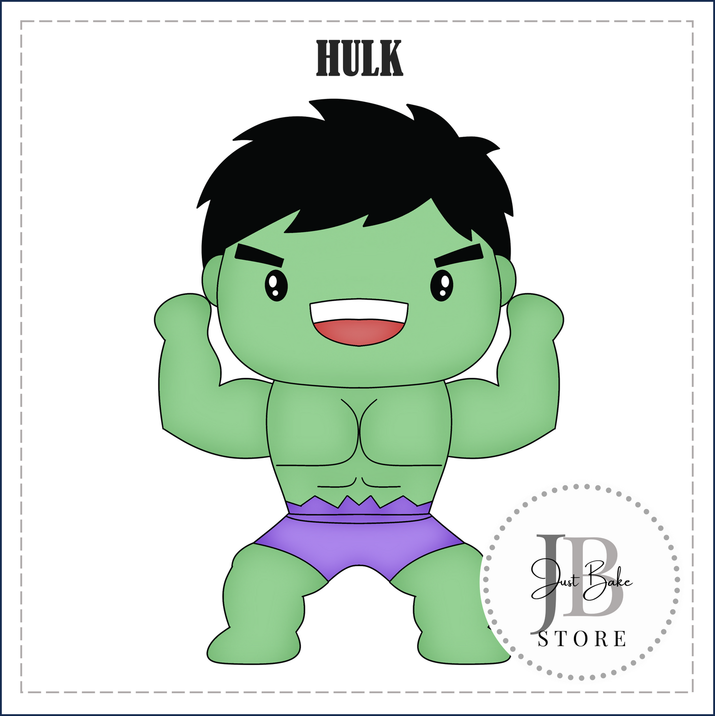 J466 - HULK SUPER HERO COOKIE CUTTER