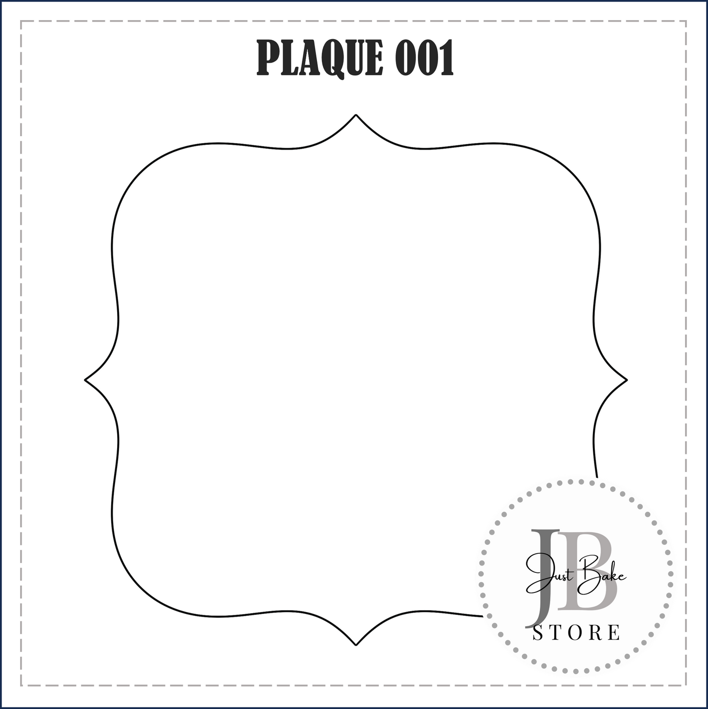 J48 - PLAQUE 001 COOKIE CUTTER
