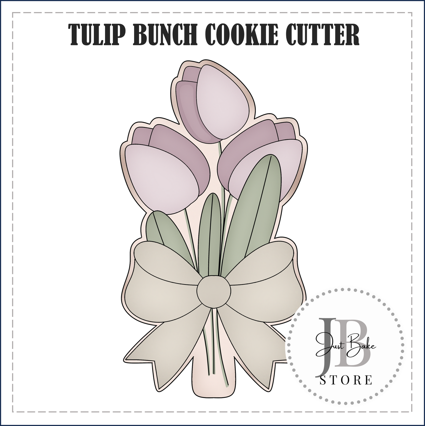 J503 - TULIP BUNCH COOKIE CUTTER