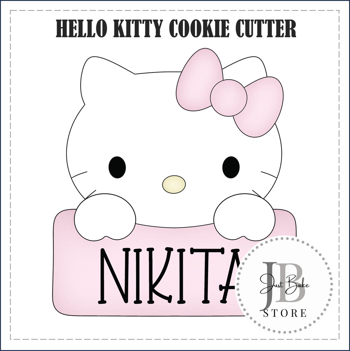J528 - HELLO KITTY COOKIE CUTTER
