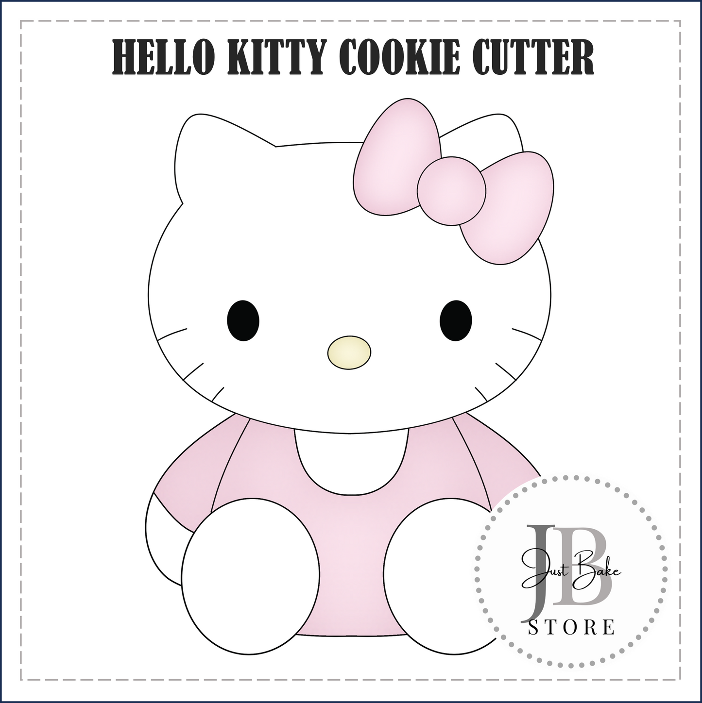 J529 - HELLO KITTY COOKIE CUTTER