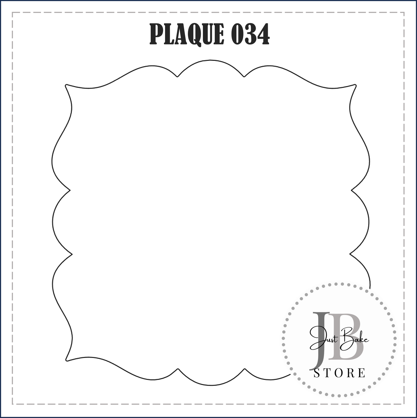 J54 - PLAQUE 034 COOKIE CUTTER