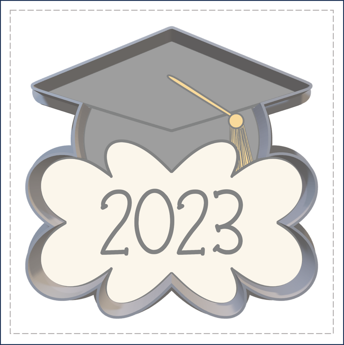 J71 - GRADUATION PLAQUE COOKIE CUTTER