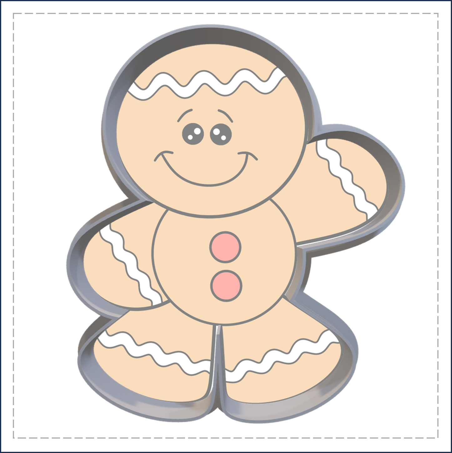 J78 - GINGERBREAD MAN COOKIE CUTTER
